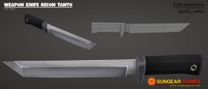 Texture weapon knife recon tanto logo 