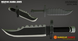 Texture weapon rambo knife logo 